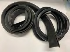 Caoutchouc encadrement de glace 2 porte arrière