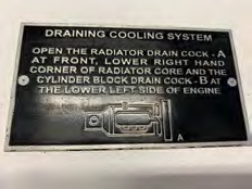 Plaque Draining cooling