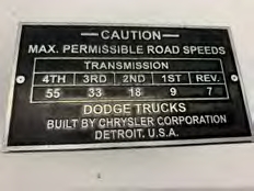 Plaque caution 4x4