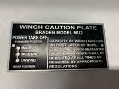 Plaque winch
