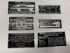 Plaques identification wc52 (jeu de 6)