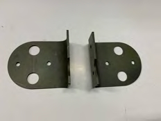 Support lanterne arrière caisse fer ( jeu de 2)