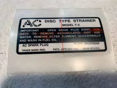 Autocollant filtre a essence AC