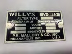 Plaque filterette Willy’s