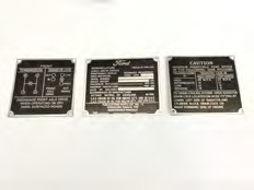 Plaque d identification zinc Ford ( jeu de 3)