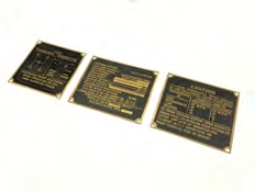 Plaque d identification laiton Ford ( jeu de 3)