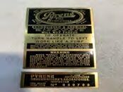 Plaque laiton extincteur pyrène