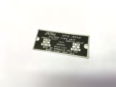 Plaque filterette FORD