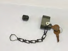 Antivol roue de secours + clé (woa1319)